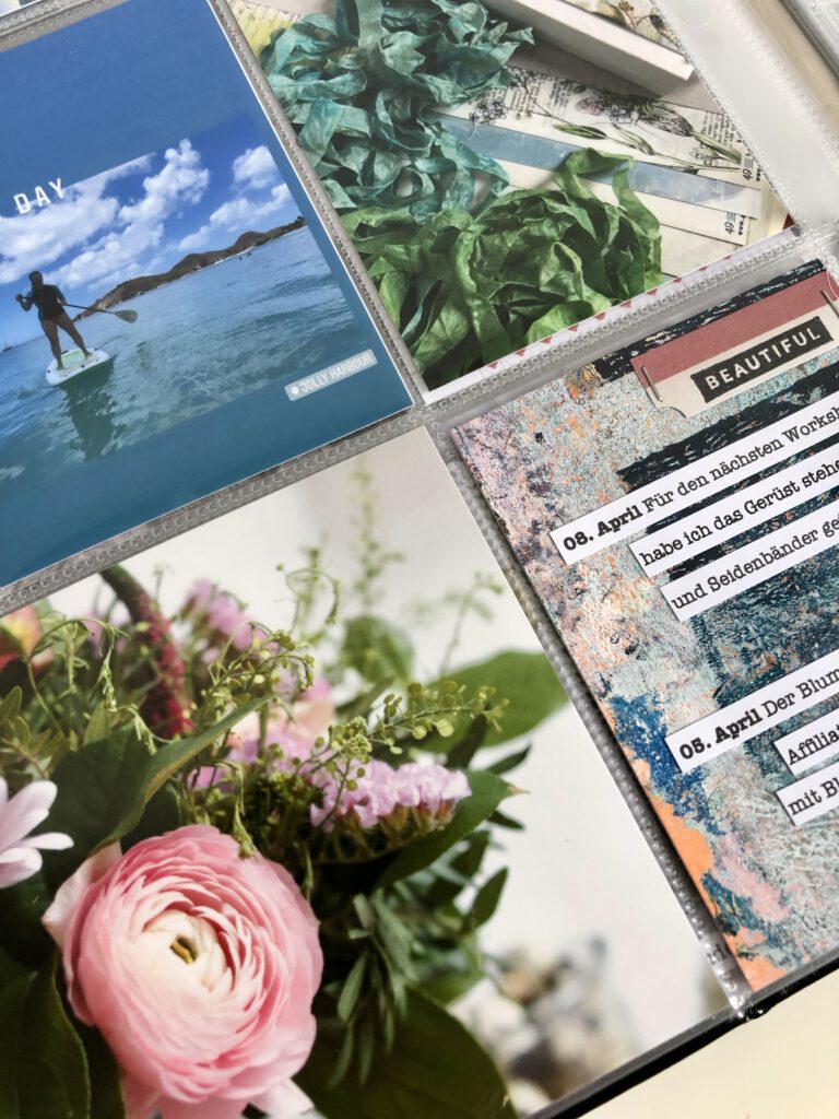 Mixed Media Project Life 2022 Textkarte